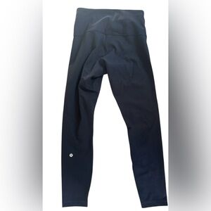 Lululemon Wunder Train High-Rise Ribbed Tight 25" Black size 6 Gym Workout EUC